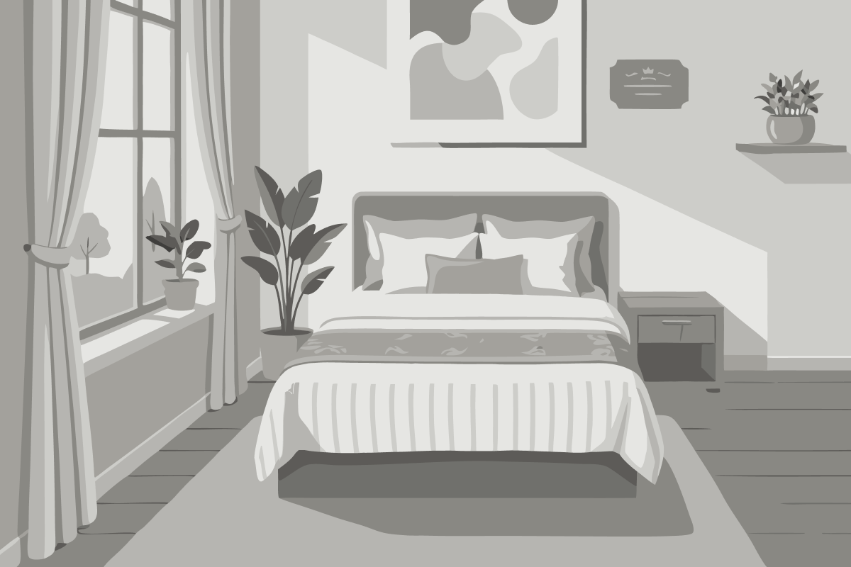 Habitación Estándar con cama grande y terraza